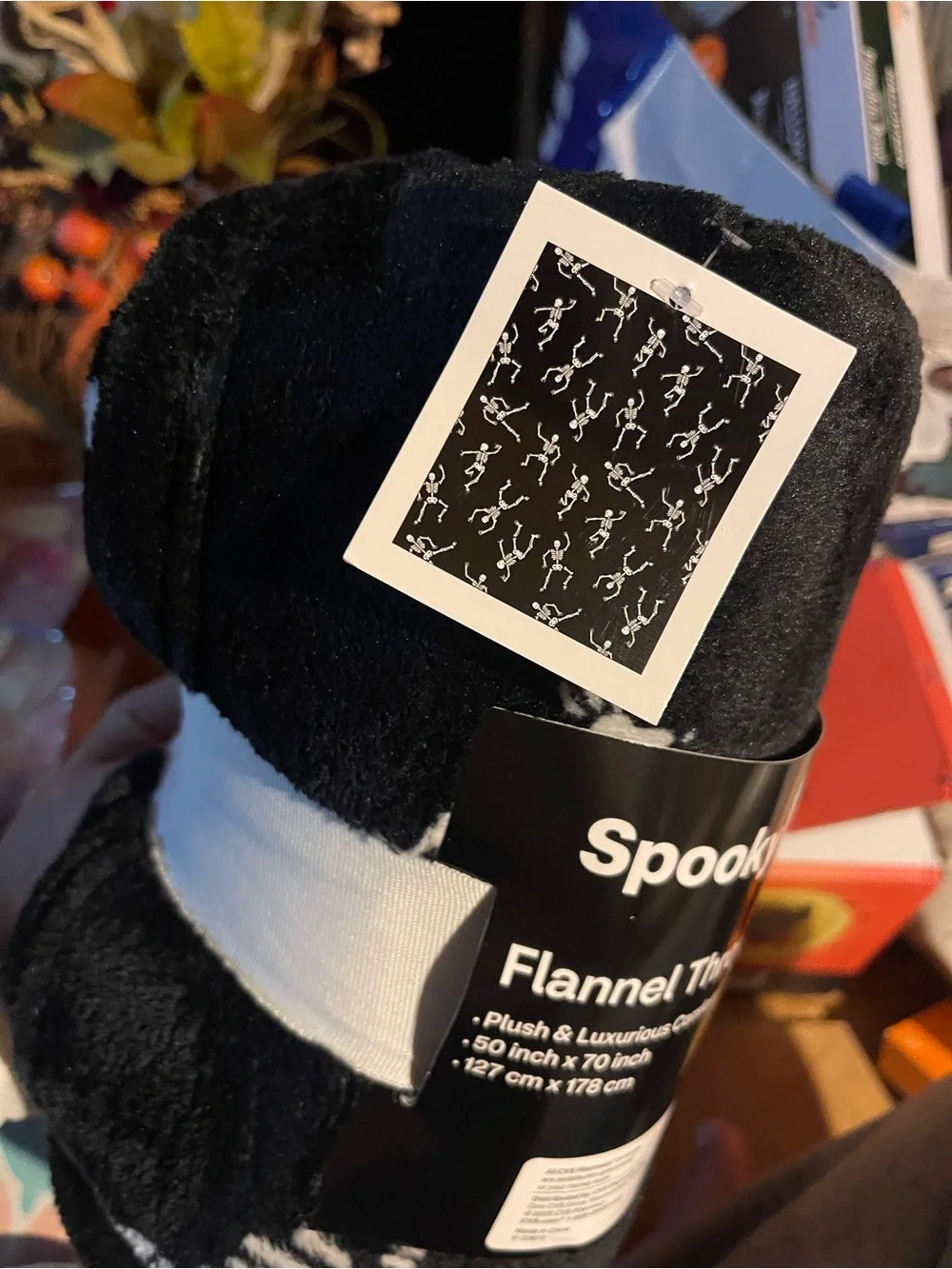 Black Skeletons Blanket